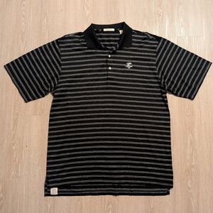 Vintage Peter Millar Shirt Men's Large Short Sleeve Striped Cypress Point Club